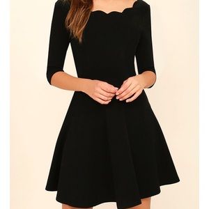 NWOT Lulu's Tip the Scallops dress